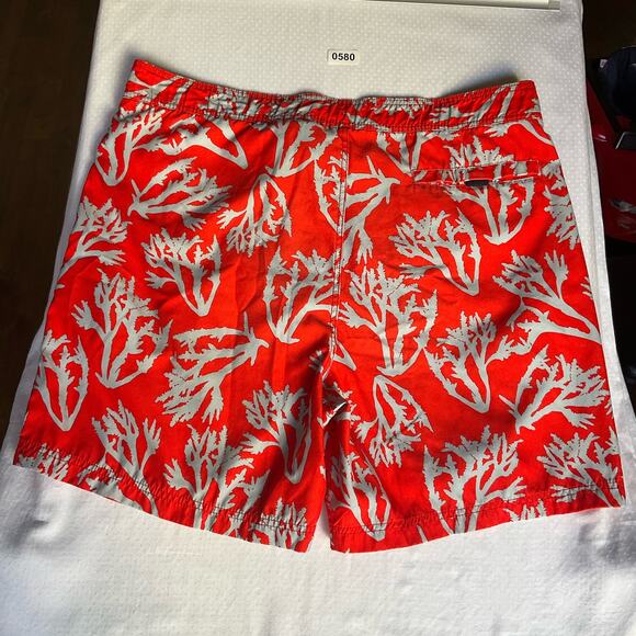 Nautica Men’s Swimming Trunk, size XL,Neon Red & Gray,Liner,Inner & Back Pockets - Picture 11 of 11